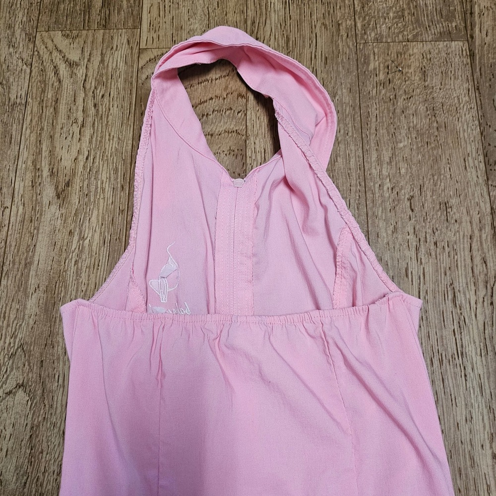 Vintage Y2K Baby Phat Pink Halter Zip Front Capri Pant Jumpsuit Size L - Picture 6 of 11